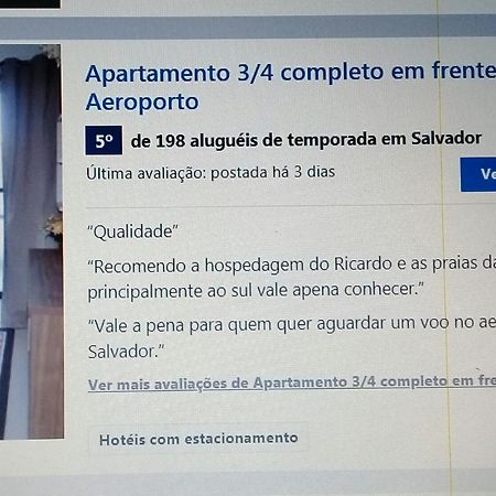 Apartamento 3/4 Completo Em Frente Ao Aeroporto 살바도르 외부 사진